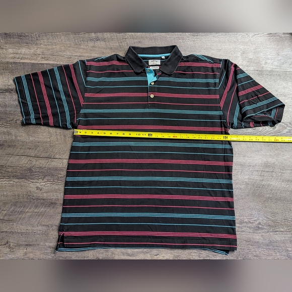 Calloway Golf Sport Men's Black Striped Golf Polo Shirt Size XXL - Picture 9 of 10